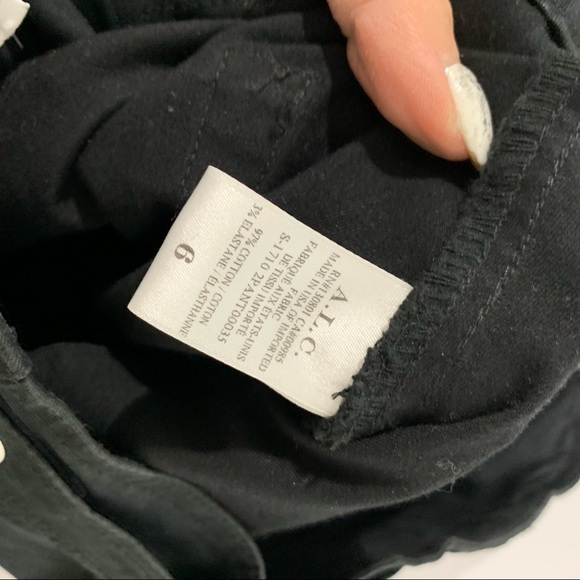 A.C.L Zander zippier Black Intermix Pants Sz 6 NWT - Picture 8 of 8